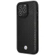 BMW iPhone 14 Pro Max maciņš BMHMP14X22RFGK Leather Diamond Pattern Melns