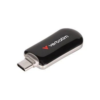 USB zibatmiņa Verbatim Plectra 128GB USB-C 30225, melna