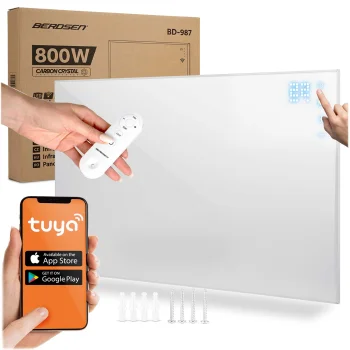 Infrasarkano staru sildītājs Berdsen Bd-987, 800 W, Wi-Fi, tālvadības pults