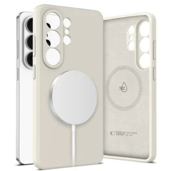 Tech-Protect Samsung Galaxy S26 Ultra vāciņš Silicone MagSafe, bēšs