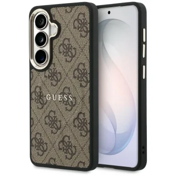 Guess 4G Embossed Ring MagSafe vāciņš Samsung Galaxy S26, brūns