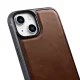 iCarer Leather Oil Wax dabīgās ādas vāciņš iPhone 14 Plus ar MagSafe, brūns (WMI14220719-BN)