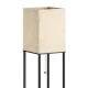 Grīdas lampa ar plauktiem E27 stāvlampa, 160 cm, melna