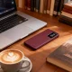 Atverams vāciņš Tech-Protect Smart Wallet priekš Samsung Galaxy S26+, bordo
