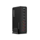 Uzlādes stacija Wozinsky WSL-240 GaN QC3, 200W, melna