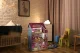 Ecotoys koka leļļu māja ar LED apgaismojumu un mēbelēm