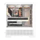 Datora korpuss DarkFlash AIRNOVA Big Tower ar 3 ventilatoriem, balts