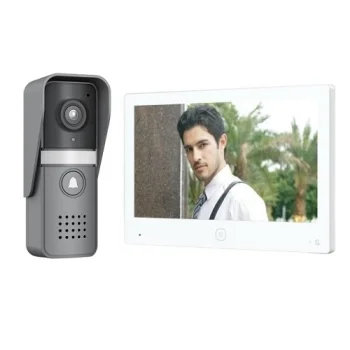Tuya divvadu Wi-Fi video domofons ar 7 collu ekrānu