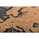 Nokasāmā Ceļotāja Pasaules Karte Plakāts 82x59cm, Lieliska dāvana 23442 (ar aksesuāriem) | World Map Scratch Card
