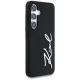 Karl Lagerfeld Silicone Metal Signature Logo vāciņš Samsung Galaxy S25, melns