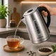 Elektriskā tējkanna 1.7L 1850-2200W, nerūsējošais tērauds, sudraba