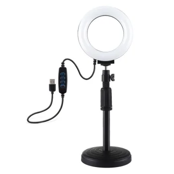 Puluz PU391 LED riņķa lampa ar regulējamu statīvu