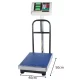 Elektroniskie platformas svari 50x40 cm, 300 kg, sudraba/zila