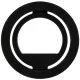 Guess MagSafe Ring Stand gredzena turētājs ar kristāliem, melns