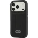Audi Synthetic Leather MagSafe vāciņš priekš iPhone 18 Pro / 17 Pro, melns
