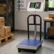Elektroniskie platformas svari 50x40 cm, 300 kg, sudraba/zila