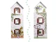 Bērnu Spēļu Koka Leļļu Māja ar Mēbelēm un LED Gaismu LULILO, 78cm | Play Dollhouse with Furniture