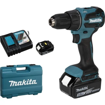 Akumulatora triecienurbjmašīna-skrūvgriezis Makita DHP490RFX3 18V (2x 3.0 Ah, piederumi)