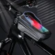 Tech-Protect V2 velosoma uz rāmja ar telefona nodalījumu 1l, melna