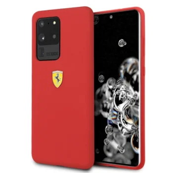 Ferrari Samsung Galaxy S20 Ultra vāciņš Silicone, sarkans