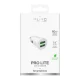 Auto lādētājs Puro Pro Lite 2x USB-A 10W, balts