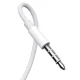 Joyroom JR-EW01 vadu austiņas 3.5mm ar mikrofonu baltas