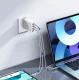 USB-C kabelis Orico CDX 100W 5A Power Delivery 1 m, balts