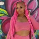 Kanekalons Sintētiskās Afro Bizes Frizūrām 60cm, Neona rozā | Synthetic Afro Braids for Hairstyles