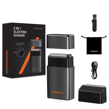 2-in-1 Elektriskais skuveklis MAXGROOM M-5580 IPX6 Melns