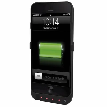 Ferrari iPhone 6/6S melns vāciņš ar akumulatoru