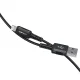 Acefast C4-02 USB uz Lightning kabelis, MFi, 1.2m, 2.4A, melns
