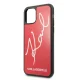 Karl Lagerfeld iPhone 11 Pro vāciņš Glitter Signature, sarkans