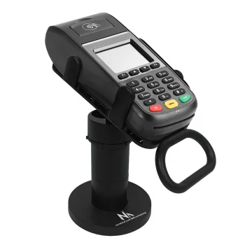 Maclean MC-819 universālais maksājumu termināļa turētājs, melns