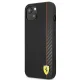 Ferrari iPhone 13 mini vāciņš On Track Carbon Stripe, melns