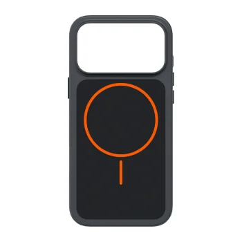 SBS D3O Core vāciņš iPhone 18 Pro Max / 17 Pro Max ar MagSafe, melns un oranžs