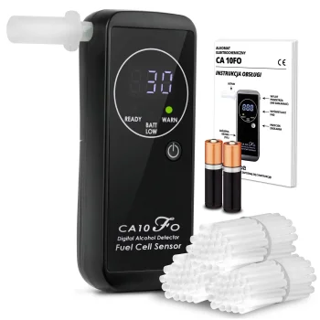 K-Pro CA-10FO elektroķīmiskais alkometrs ar iemušiem