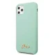 Guess Silicone Vintage Gold Logo vāciņš iPhone 11 Pro, zaļš