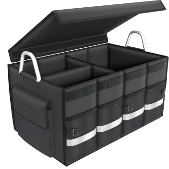 Auto bagāžnieka organizators ar vāku, 60 litri, 60x35x30 cm