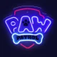 Piekarināms LED neons uz organiskā stikla Psi Patrol Logo