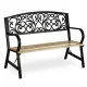 Koka dārza sols ar atzveltni 122x88,5x55,5 cm Sofotel Ivy
