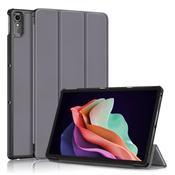 Lenovo Tab P11 Gen 2 (TB350FU) Trifold Stand PU Leather Hard Protective Cover Case, Gray | Planšetes Vāciņš...