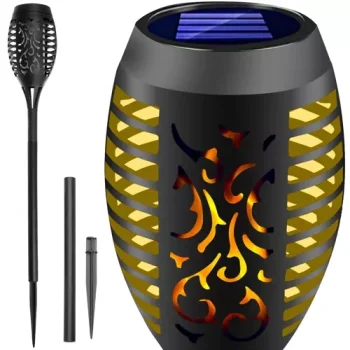 Solārā dārza lampa-lāpa 23559, 12 LED, ar liesmas efektu, 51 cm