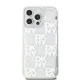 DKNY iPhone 15 Pro Max vāciņš Liquid Glitter Multilogo, balts