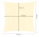 Gardlov saules buras nojume 3.6 x 3.6 m, bēša