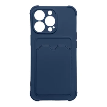 Vāciņš Card Armor priekš Xiaomi Redmi Note 10 / Note 10S ar kartes kabatu, tumši zils