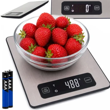 Elektroniskie virtuves svari ar LCD displeju Inox, 5 kg