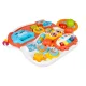 Ricokids RK-810 bērnu stumjams rotaļu galds un aktivitāšu centrs, balts/sarkans