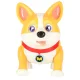Interaktīvs robots suns Corgi ar gaismu un mūziku, gaiši brūns/balts