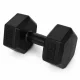 Sešstūra hanteļu komplekts MOVEPRO 2x4 kg, melns