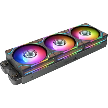 Thermaltake SWAFAN 120 EX INFINITY Wood Edition korpusa ventilatori, 3 gab., 120 mm, melns